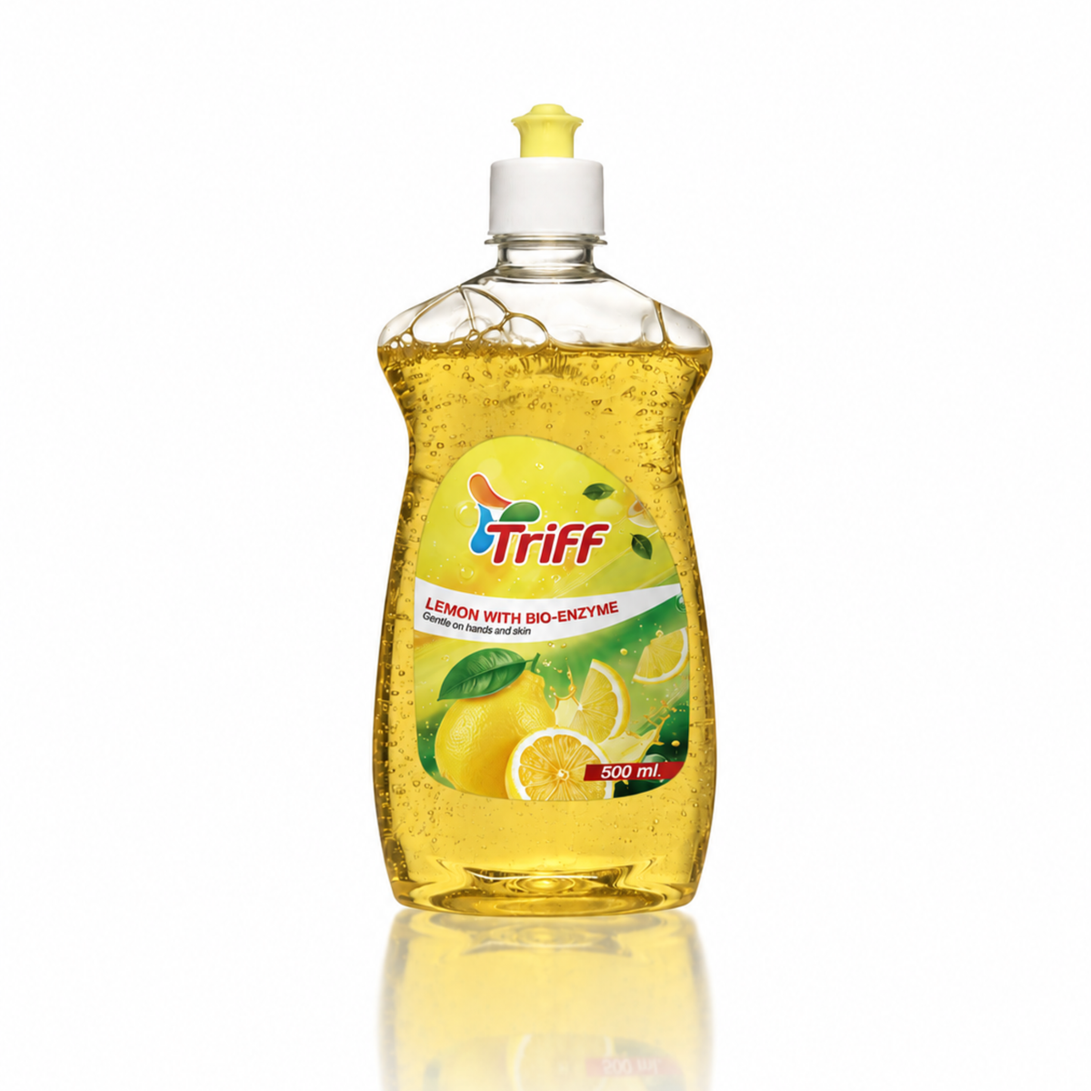 Triff Dishwah Gel (Lemon with Bio Enzyme) Bottle